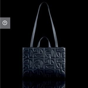 TELFAR X MOOSE KNUCKLES LARGE SHOPPER BLACK